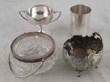 Appraisal: A mixed lot comprising four items of white metal tests