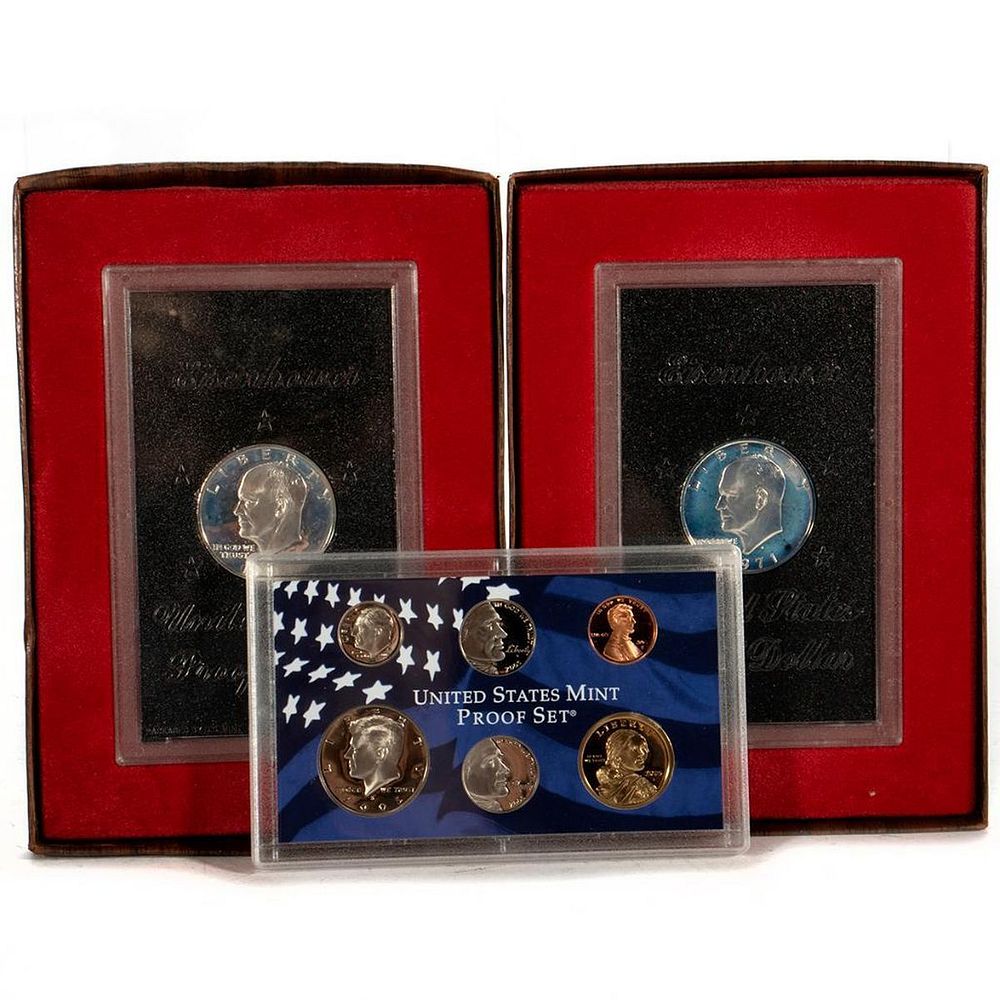 Appraisal: Two Eisenhower proof dollars United States Mint Proof Set Two-