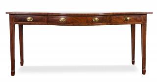 Appraisal: An English Mahogany Server Height x width x depth inches