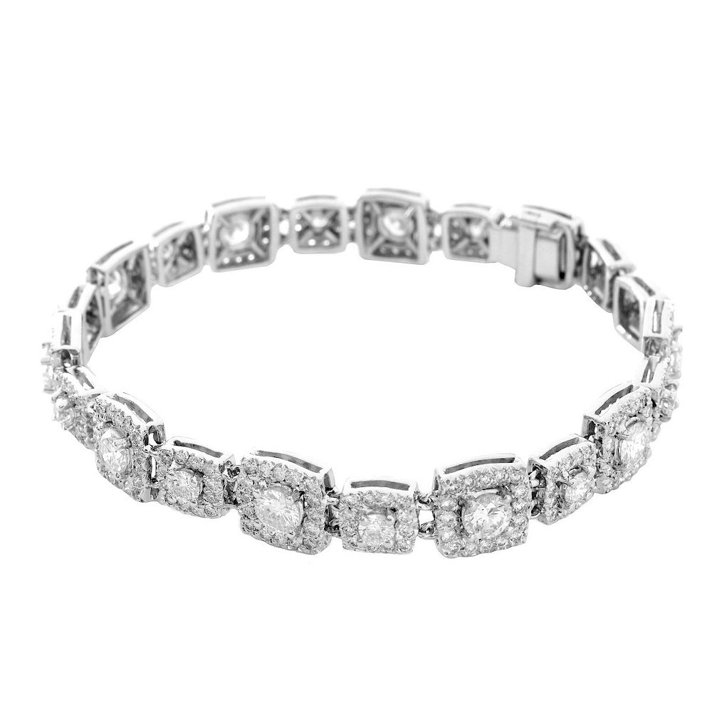 Appraisal: ct TW Diamond and K Bracelet Approx Carat TW Diamond