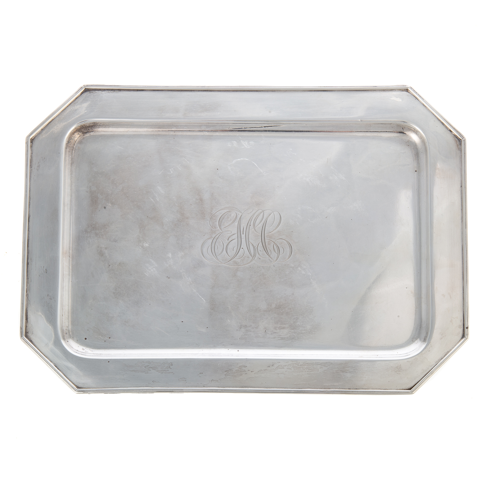 Appraisal: BAILEY BANKS BIDDLE STERLING TRAY Model shaped rectangular with simple