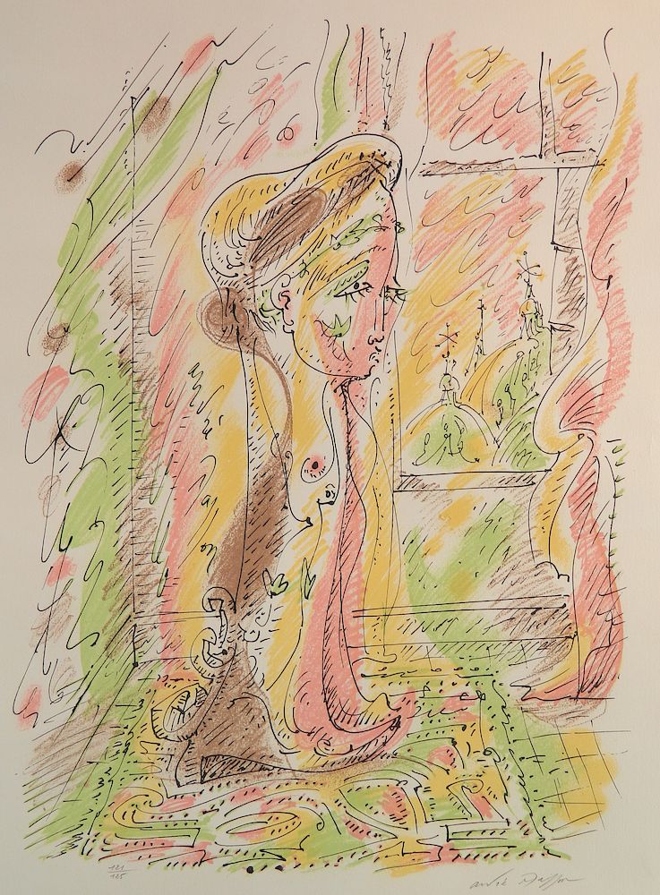 Appraisal: Andre Masson lithograph Andre Masson French - - ''Interior Venitien''-