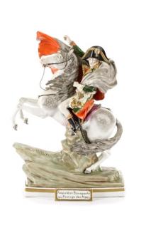 Appraisal: Very Fine Sitzendorf Porcelain Napoleon Figurine Sitzendorf Porcelain German founded