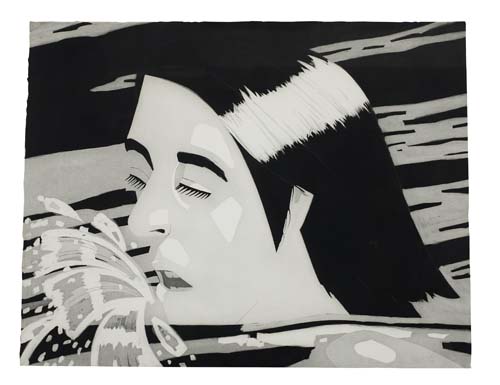 Appraisal: ALEX KATZ The Swimmer Aquatint on German Etching paper x