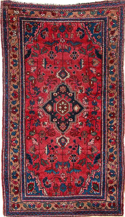 Appraisal: Semi-antique Persian Hamedan carpet circa ' '' x ' ''