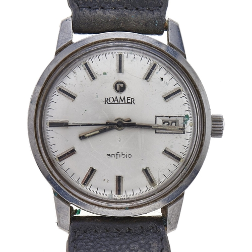 Appraisal: A Roamer stainless steel gentleman's wristwatch Anfibio with date maker's