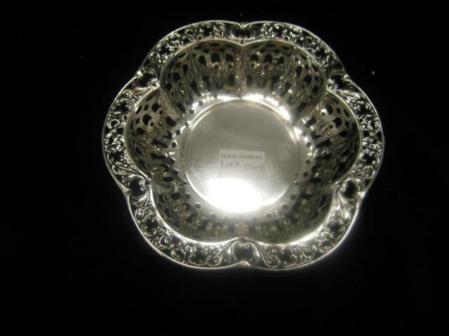 Appraisal: Sterling Silver Reticulated Bowl by Webster