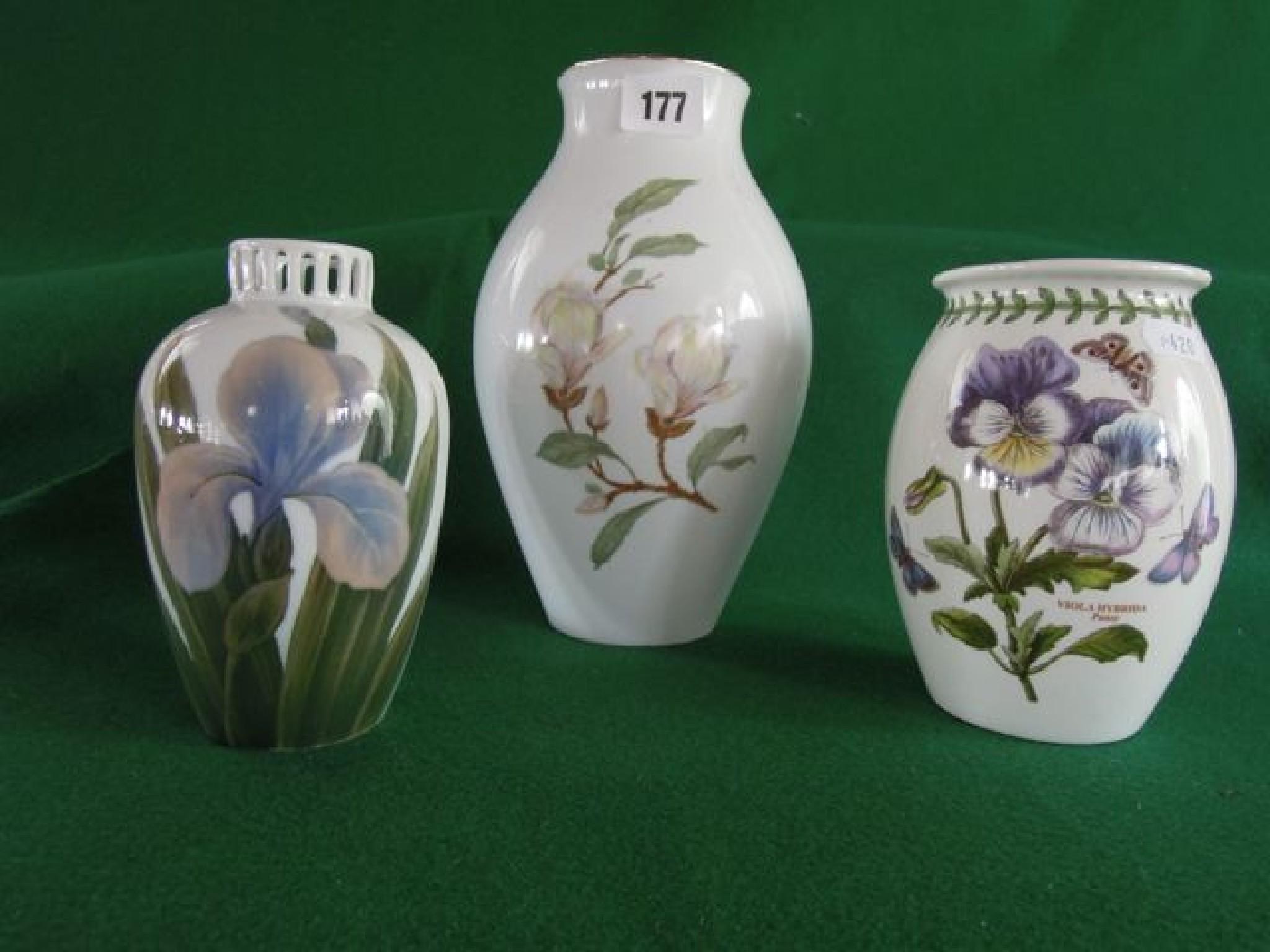 Appraisal: A collection of three vases comprising an example by Rosenthal