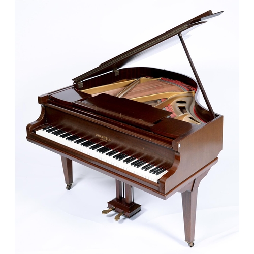 Appraisal: A Chapell ft fiddle back mahogany grand piano More Information