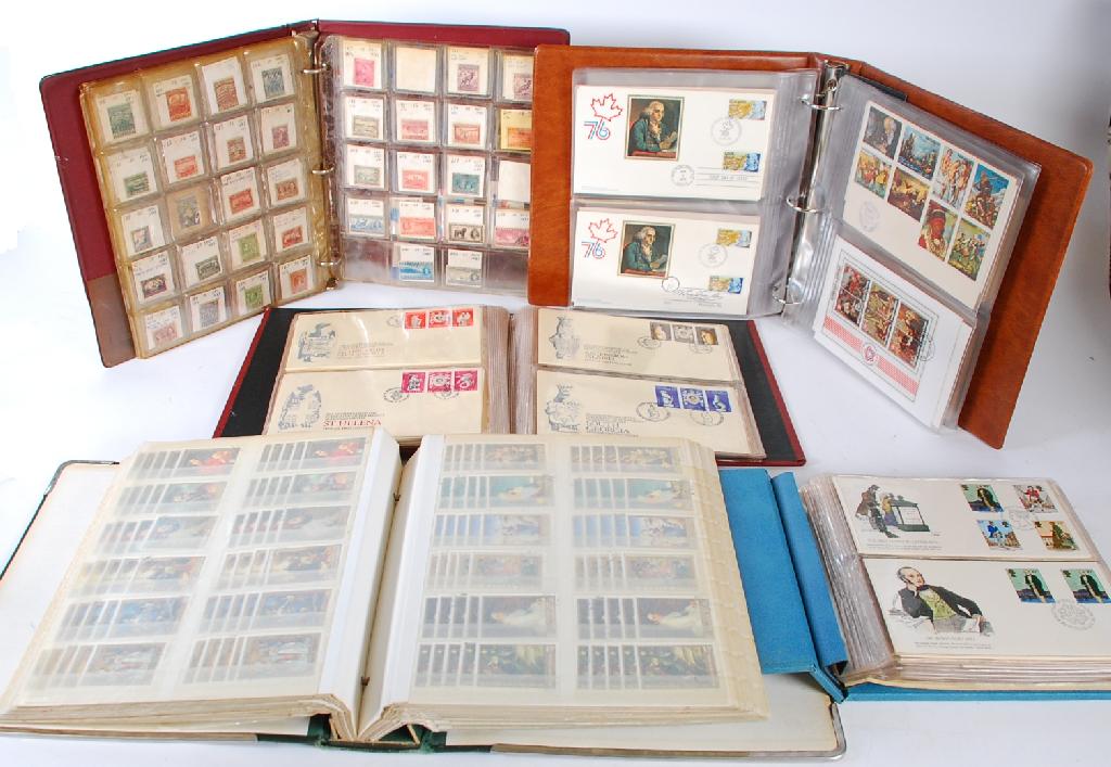 Appraisal: MIXED LOT OF FIVE BINDERS COMPRISING FIRST DAY COVER ALBUMS