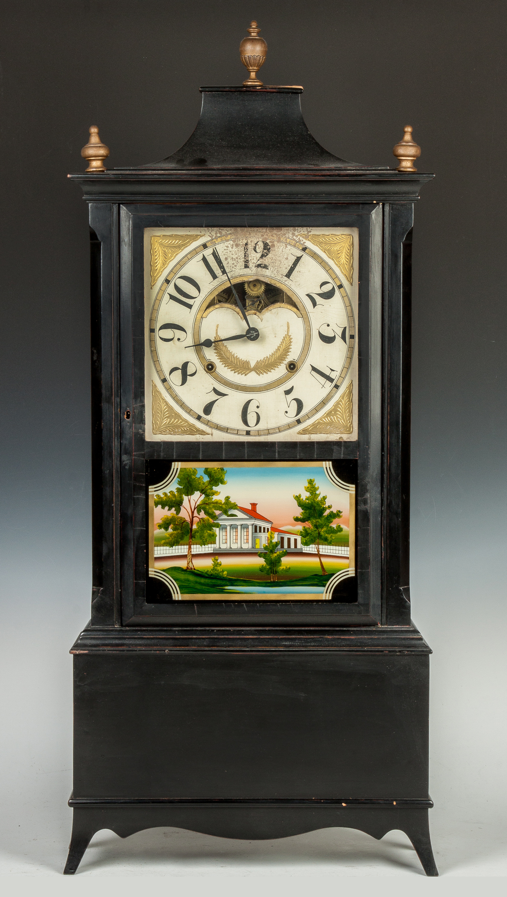 Appraisal: Birge and Mallory Custom Shelf Clock Custom th century case