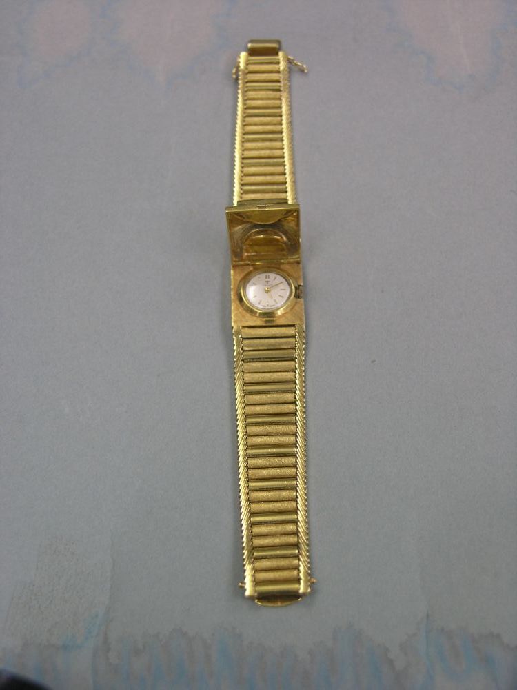 Appraisal: A lady's ct gold Tissot wristwatch circular dial enclosed within