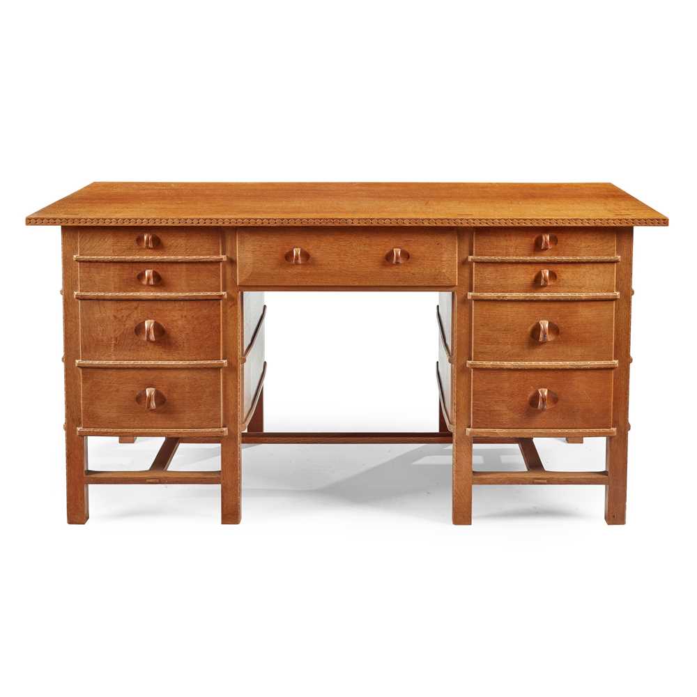 Appraisal: PETER WAALS - AFTER ERNEST GIMSON DESK CIRCA oak cm