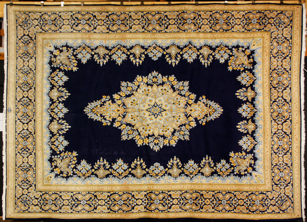 Appraisal: - Semi-antique Tabriz Style Rug Semi-antique tabriz style rug '