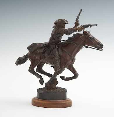 Appraisal: James Nathan Muir American b Rough Rider Cast Bronze with