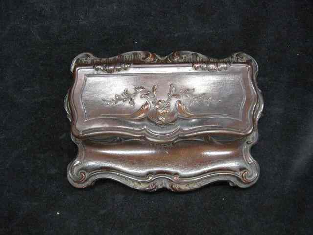 Appraisal: Victorian Stamp Box Gutta Percha rococo design '' x ''