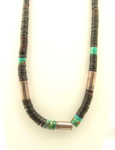 Appraisal: Three Southwestern necklaces including five to ten strand beaded necklace