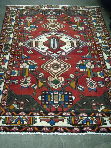 Appraisal: Oriental Area Rug Baktiari ' '' x ' '' russet