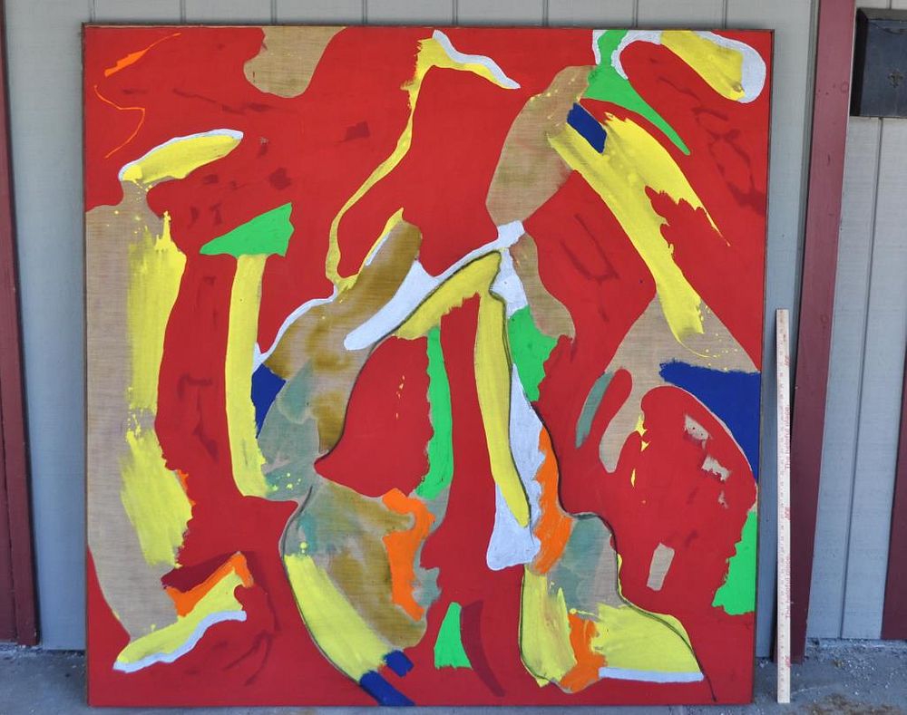 Appraisal: Fred Bull O C Large Amorphous Abstract American b unsigned