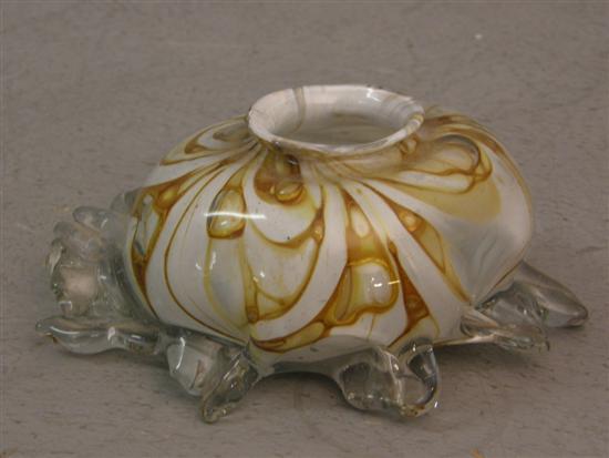 Appraisal: Art glass bowl by Pauline Solven h w in