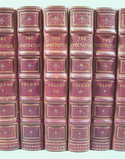 Appraisal: vols English Literature in Leather Bindings - th Century Authors