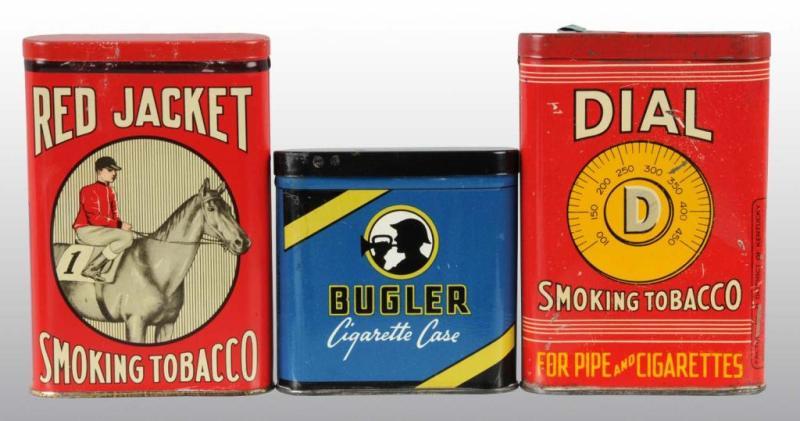 Appraisal: Lot of Vertical Tobacco Pocket Tins Description Includes one for