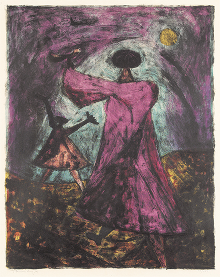 Appraisal: RUFINO TAMAYO Dos Mujers Lithograph x mm x inches full