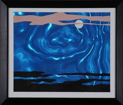 Appraisal: ROY LICHTENSTEIN - MOONSCAPE Screenprint on mylar x in published