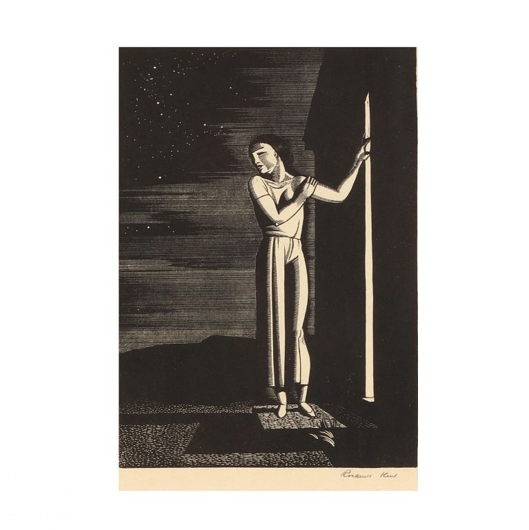 Appraisal: Rockwell Kent American Starry Nigh Rockwell Kent American Starry Night