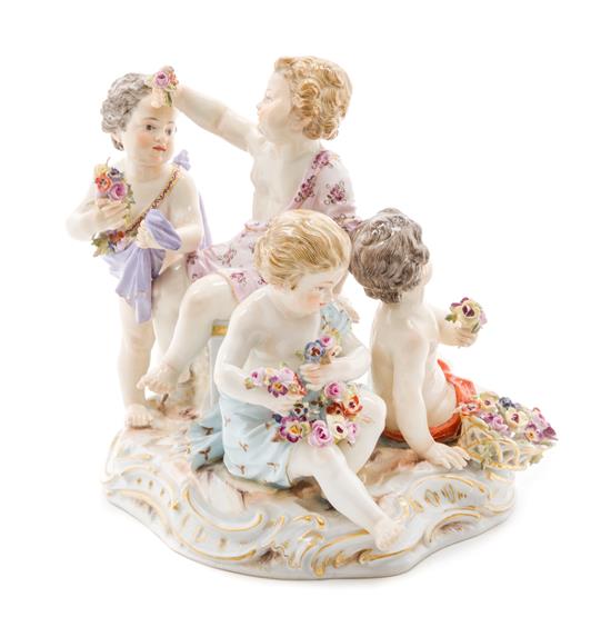 Appraisal: Sale Lot A Meissen Porcelain Figural Group th h century