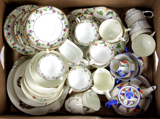 Appraisal: A Royal Doulton part tea service circa together with an