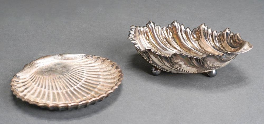 Appraisal: STERLING SILVER SHELL-FORM VIDE POCHE BY FISHER AND BOWL BY