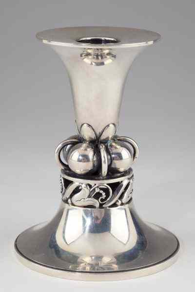 Appraisal: La Paglia Sterling Silver Candlestickdesigned by Alphonse La Paglia -