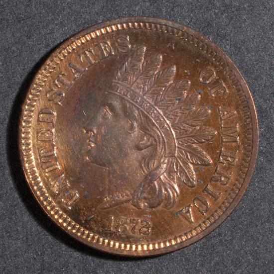 Appraisal: United States Indian head bronze cent MS- prooflike Estimate -