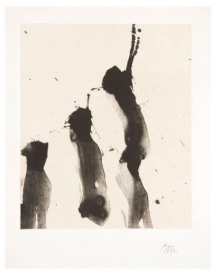 Appraisal: Robert Motherwell - nocturne iv b lithograph - signed in