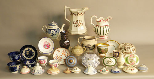 Appraisal: Misc ceramics to include pearlware Staffordshire etc