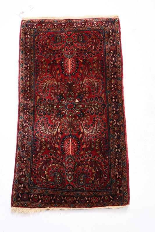 Appraisal: ORIENTAL RUG Sarouk ca s- s Burgundy ground ' x