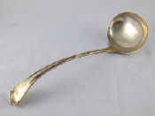 Appraisal: A silver soup ladle Old English thread variant pattern H