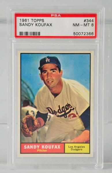 Appraisal: Sandy Koufax PSA Graded Baseball Card Description Number Condition NM-MT