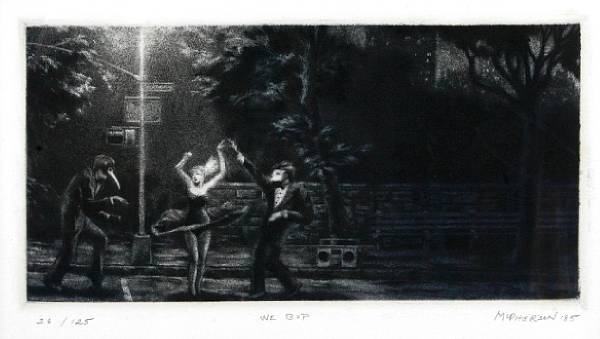 Appraisal: Property of another owner We Bop Mezzotint on wove paper