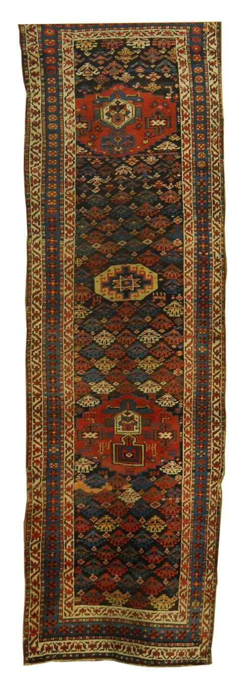 Appraisal: ORIENTAL RUG CAUCASIAN RUNNER ' x ' '' Stylized elements