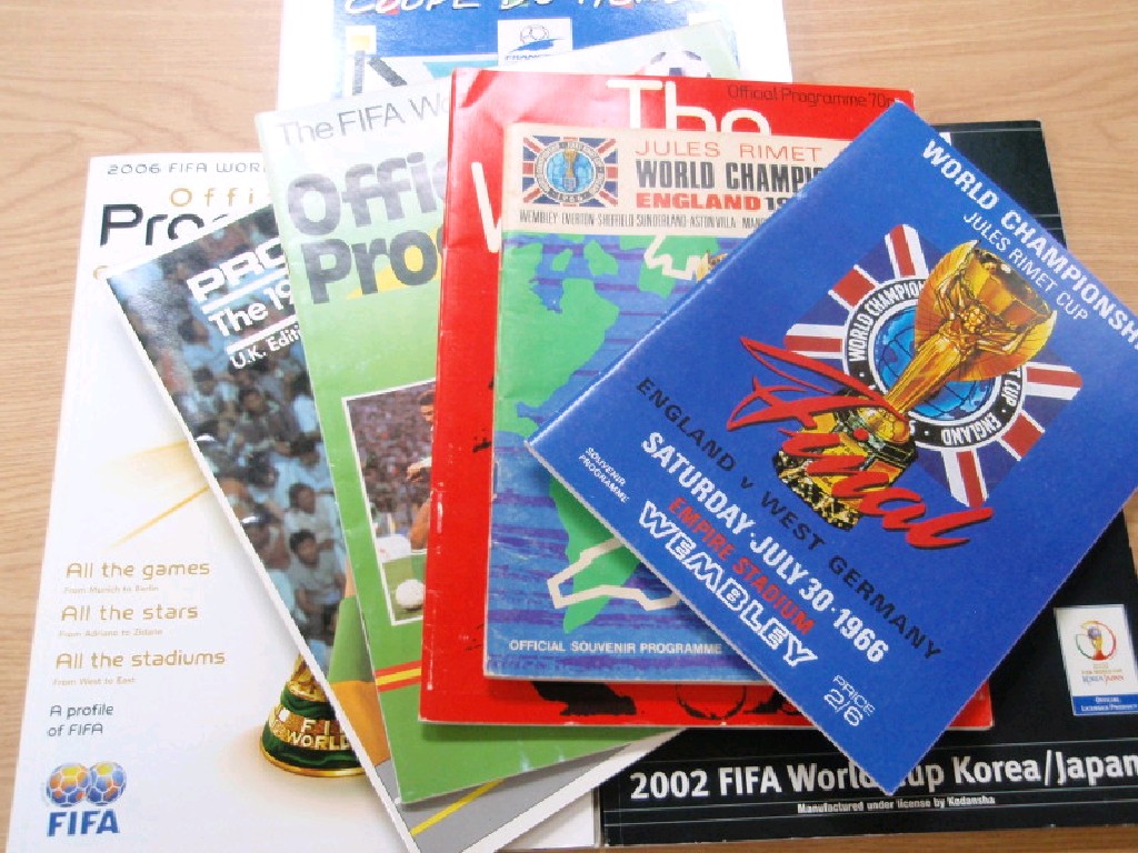 Appraisal: Various World Cup official souvenir programmes and a World Cup