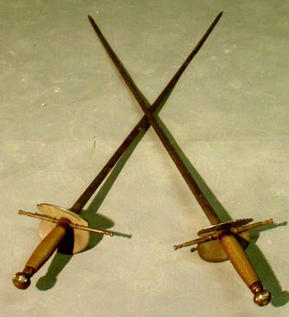 Appraisal: Two Continental fencing swords th c