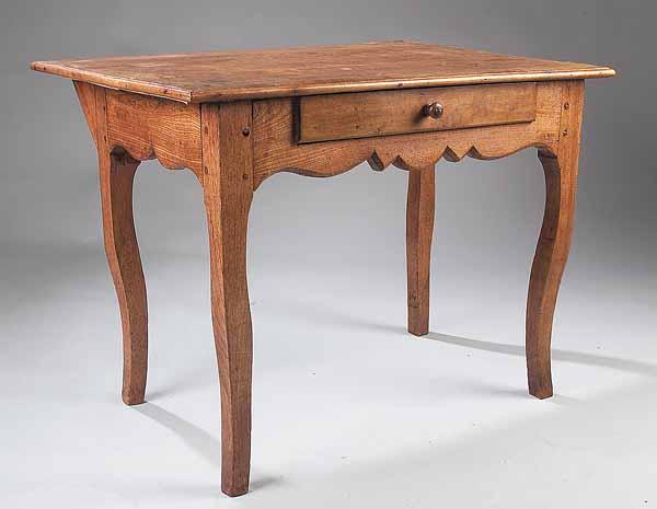 Appraisal: A Fine Louis XV Chestnut Work Table th c the