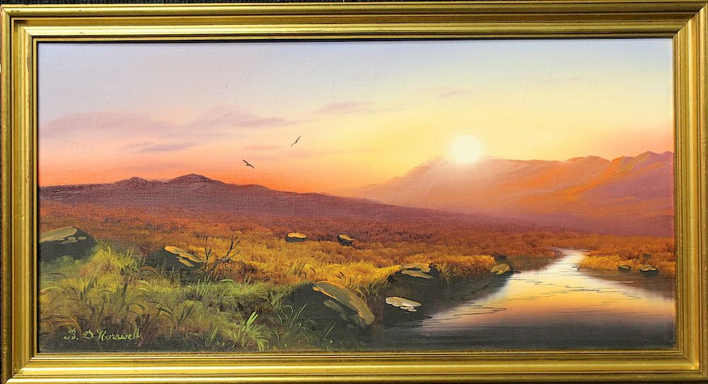 Appraisal: Brian D Horswell British th C Oil on Canvas Signed