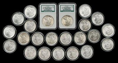 Appraisal: BU U S silver dollars Morgan type -S -O -O