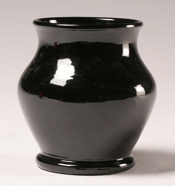 Appraisal: Waco Bybee black art pottery vase H Good condition