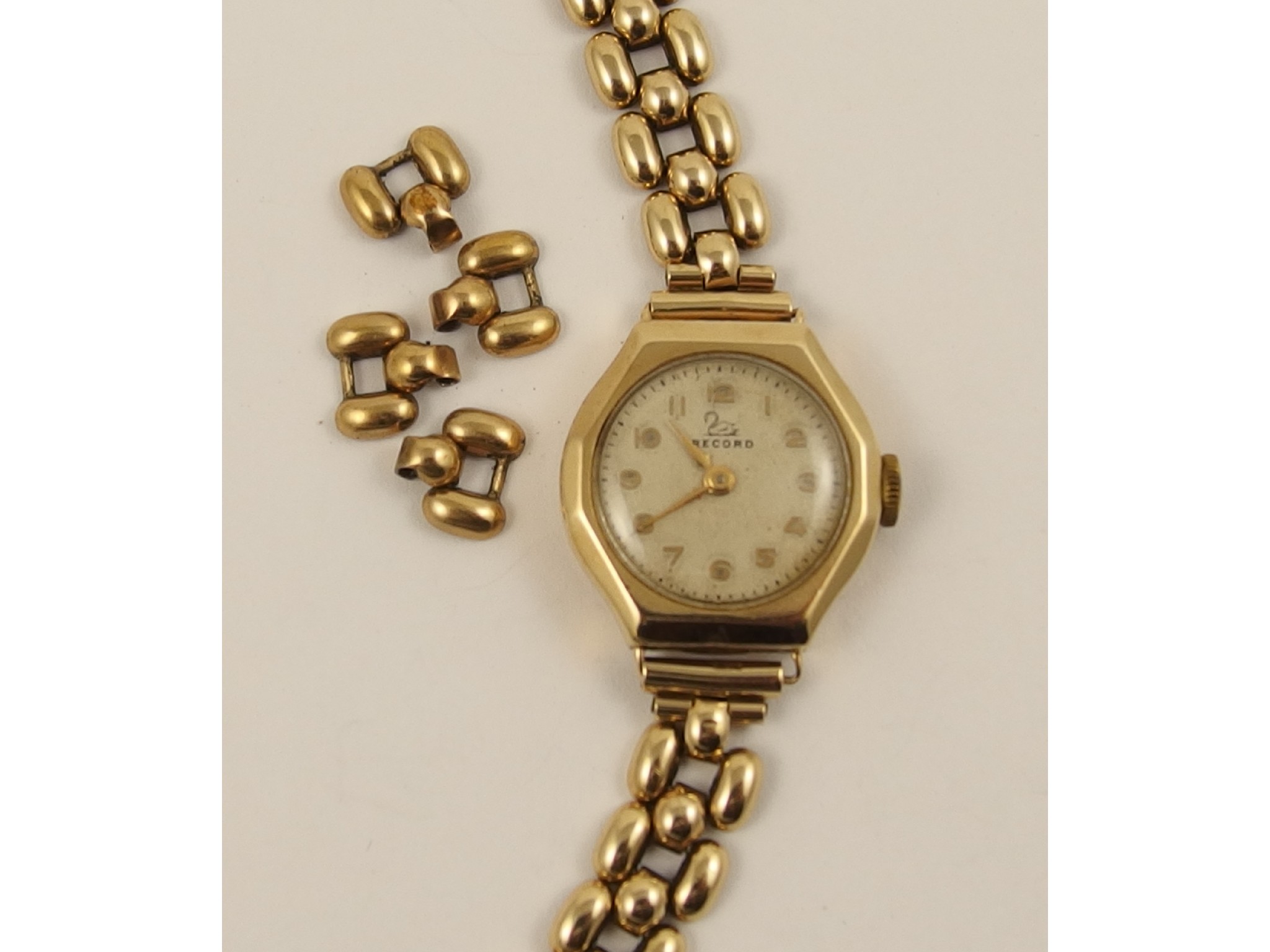 Appraisal: A ct ladies Record watch and strap with extra links