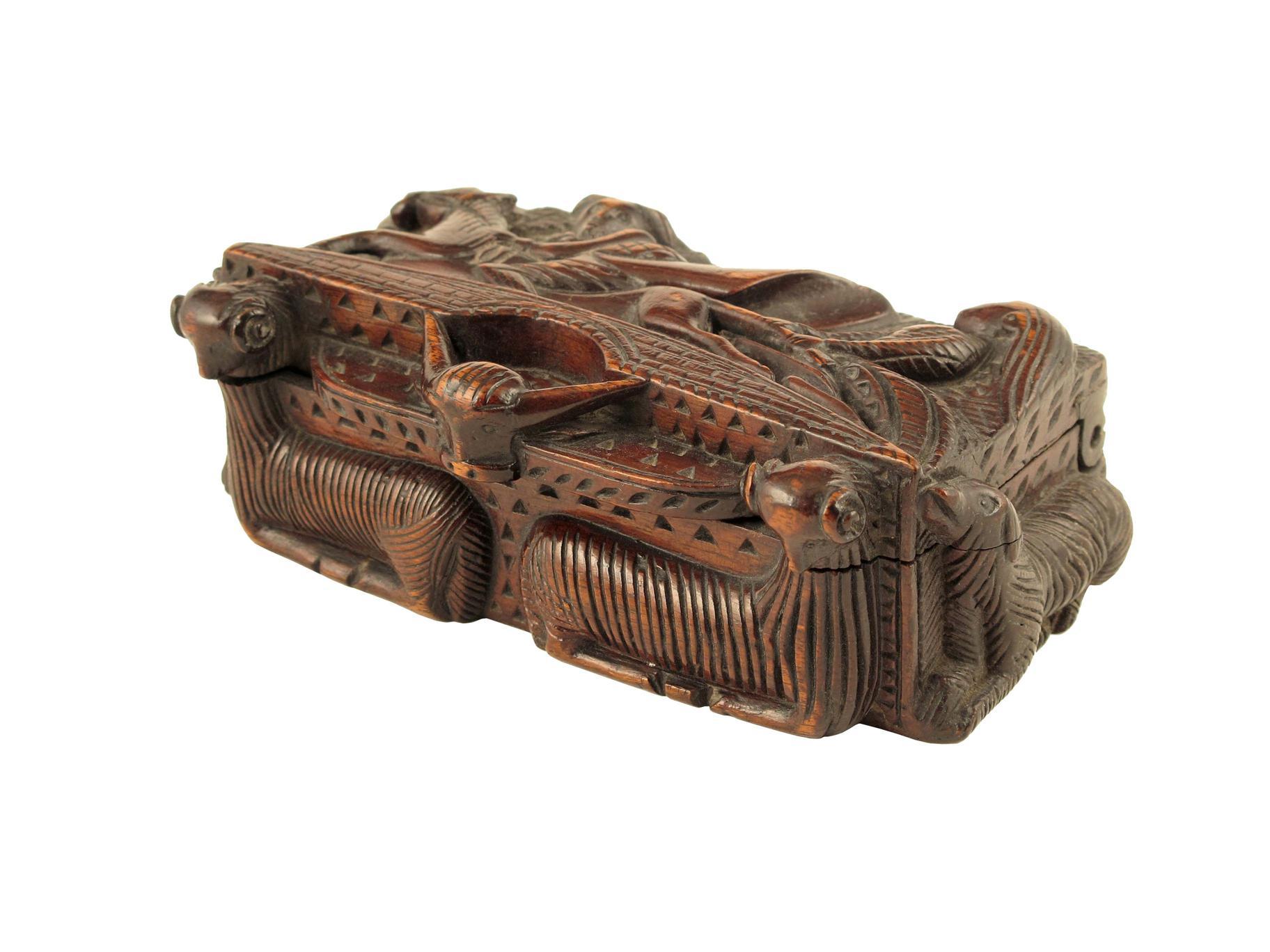 Appraisal: A th century Scottish carved treen snuff box