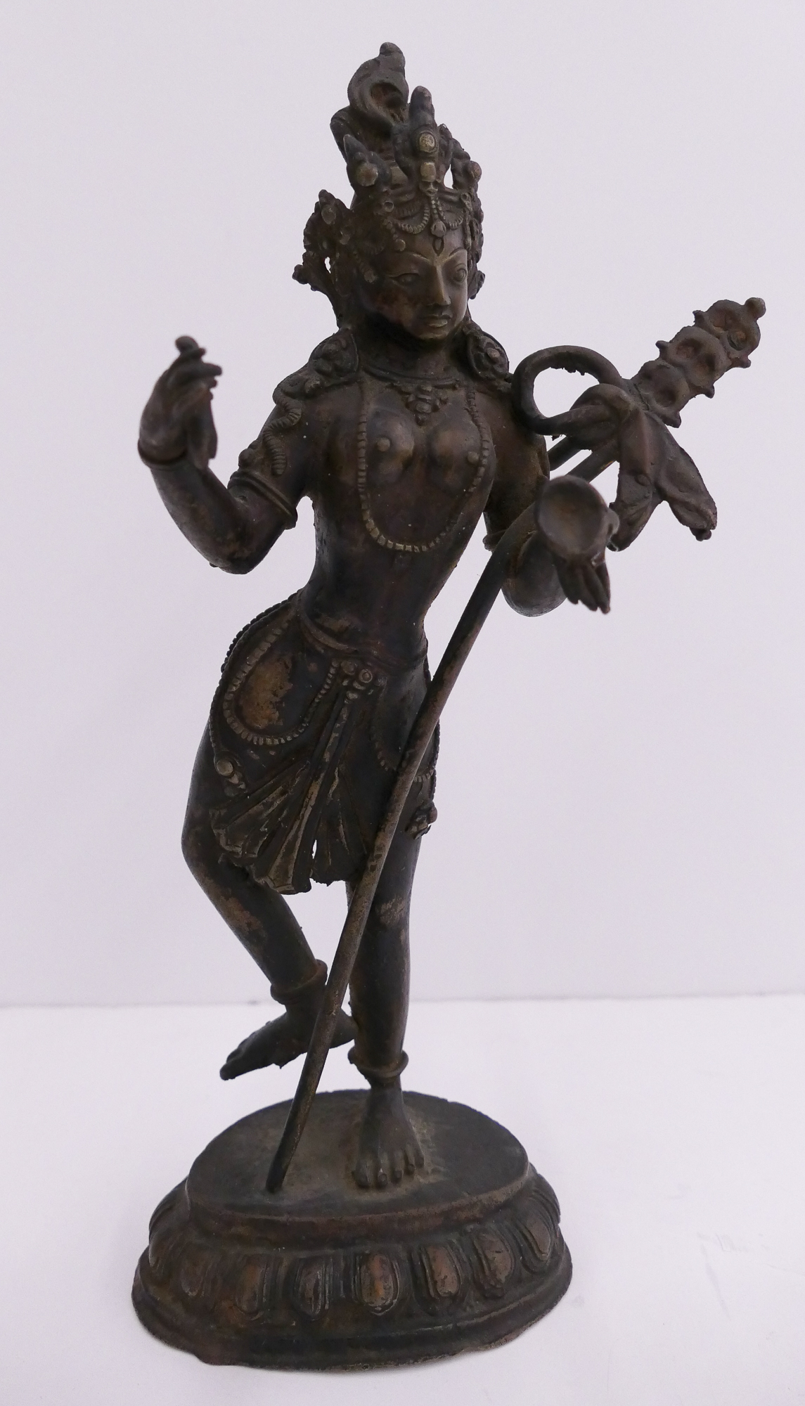 Appraisal: Old Tibetan Standing Bronze Diety- ''